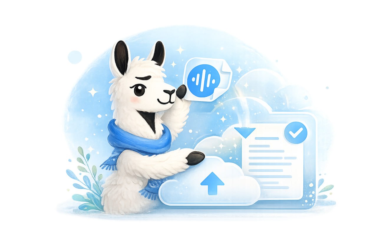 Secure upload and a finished document